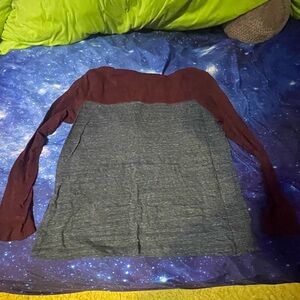 Men’s urban pipeline grey and burgundy lightweight hoodie- size XXL🔥